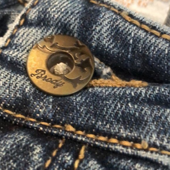 VINTAGE BRODY FLARE BOOT JEANS 27x31 BRODY QUALITY ๐ - Picture 11 of 13